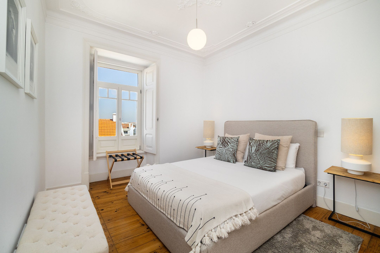 Bedroom 3, Classic Beauty & Modern Retreat In Príncipe Real, Lisbon