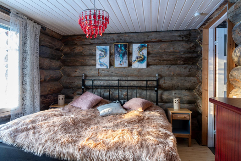 Bedroom 2, A room (or 2 or 3) in a Lapland House of Dreams, Lapland