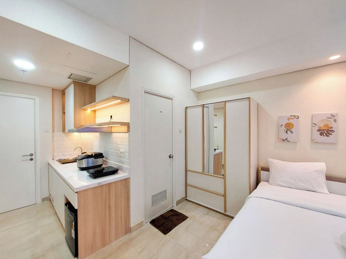 Bedroom 3, Restful and Comfy Studio Podomoro City Deli Medan Apartment, Medan