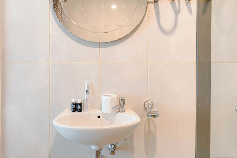 Bathroom 5, Homey and Restful Studio Grand Kamala Lagoon Apartment, Bekasi