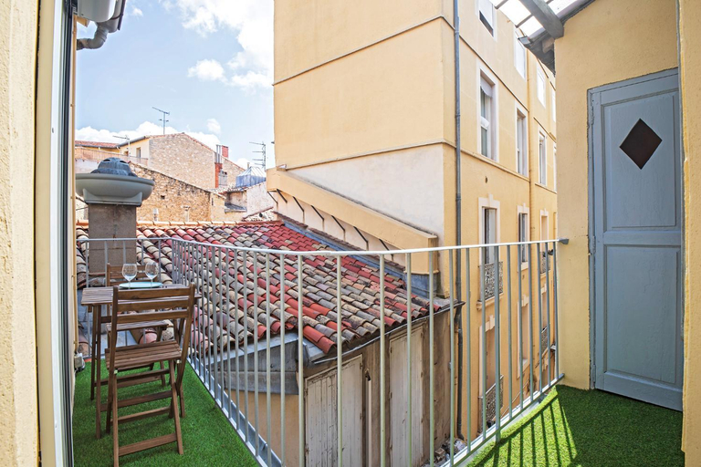 Balcony/terrace, L'Oasis de la Comedie, au Centre Historique, Climatisation et WiFi, Hérault