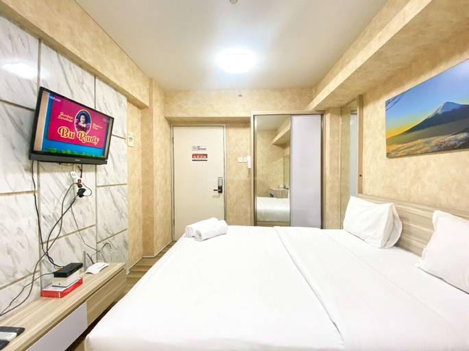 Bedroom 2, Studio (No Kitchen) at Green Bay Pluit By Travelio, North Jakarta