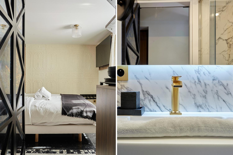 Bedroom 2, Apart hotel Louvre museum by Studio prestige, Paris