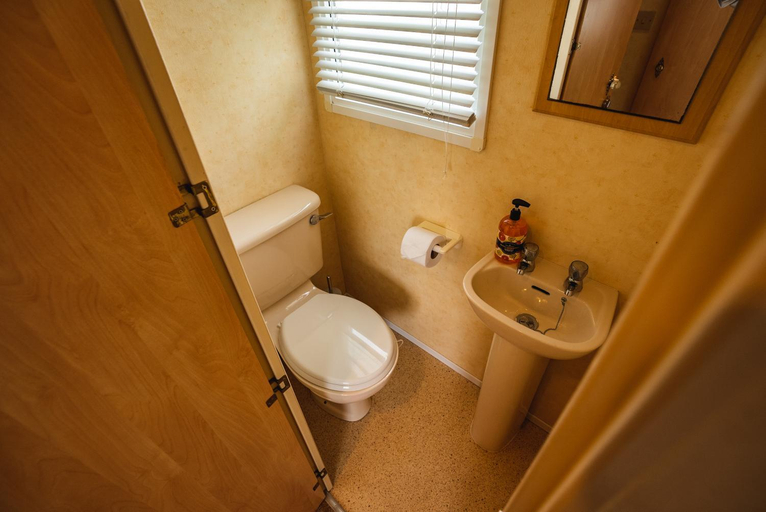 Bathroom 2, Lochlands 2BR Family Caravan - Pets - Play Park, Angus