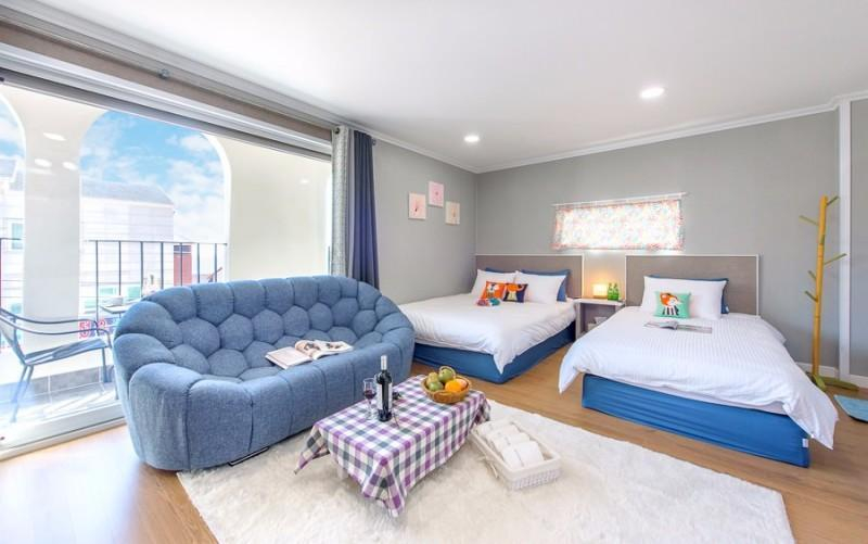 Bedroom 2, Kinpok Pension in Geojedo, Geoje