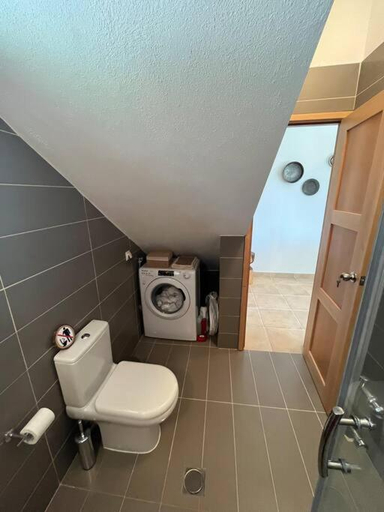 Bathroom, Paralia Homes cheerful 2 bedroom with pool, unit #1, Central Macedonia