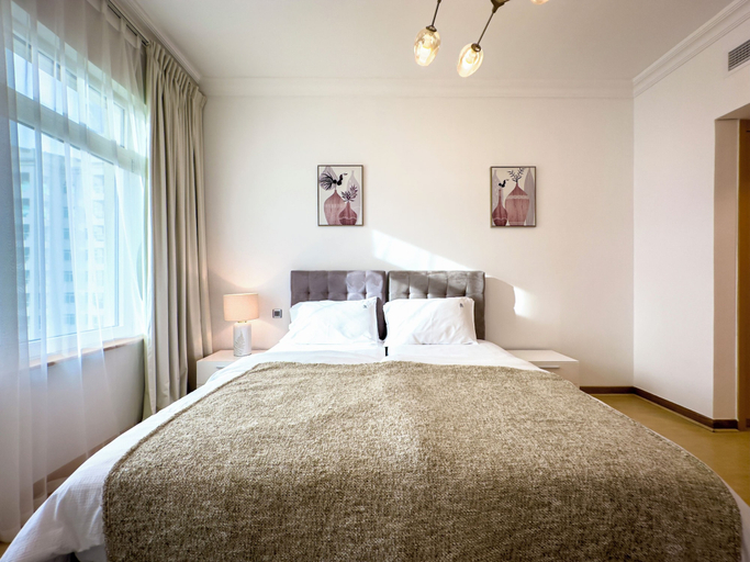 Bedroom 3, Bright 2BR Apartment with Garden View, Dubai