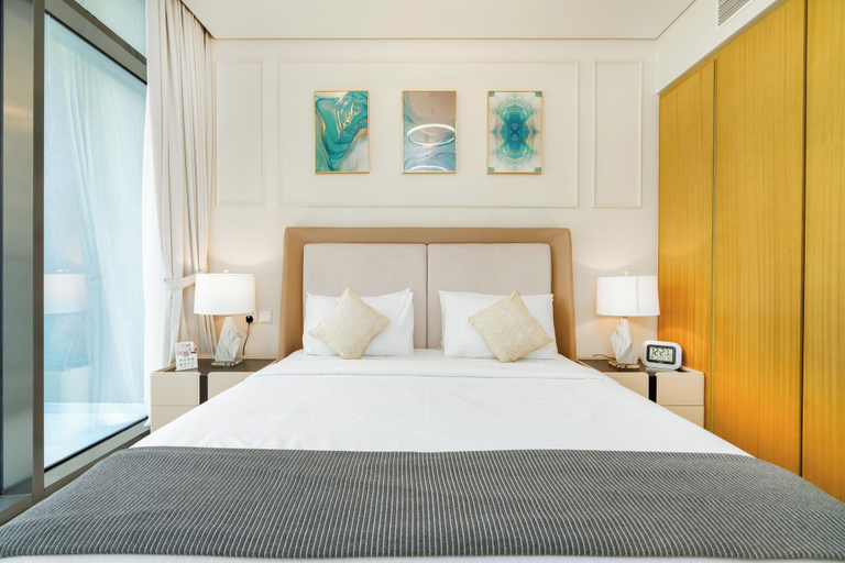 Bedroom 3, Lux BnB Aykon City I Skyline Canal Views, Dubai