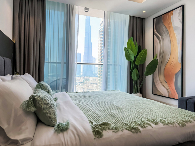 Bedroom 2, High Floor Burj Khalifa View Apartment, Dubai