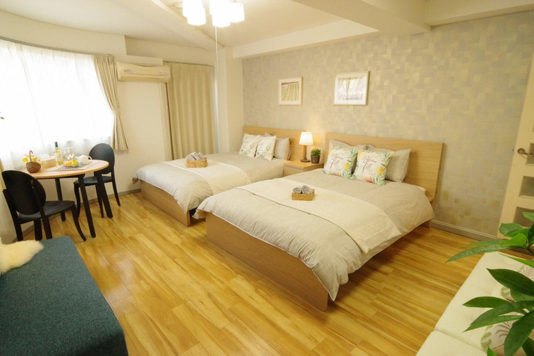 Bedroom 3, Nippombashi Art Hotel 502,6min to station,FreeWiFi, Osaka