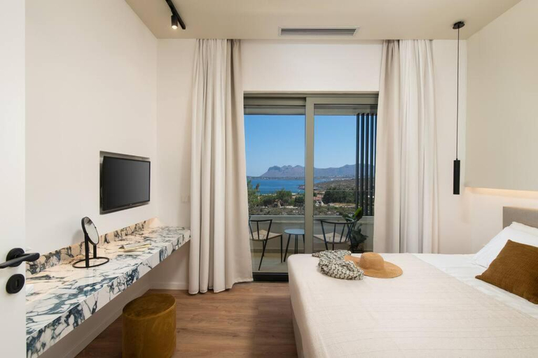 Bedroom 3, 2 sea view Villas as 1 by Chania Living Stories, Crete