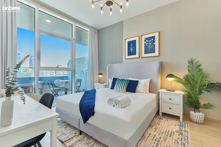 Bedroom 5, bnbme | Bloom Heights | 1 BDR, Dubai