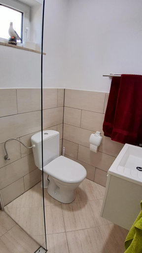 Bathroom 2, Ferienwohnung Smillenzweg mit Garten, Vorpommern-Rügen