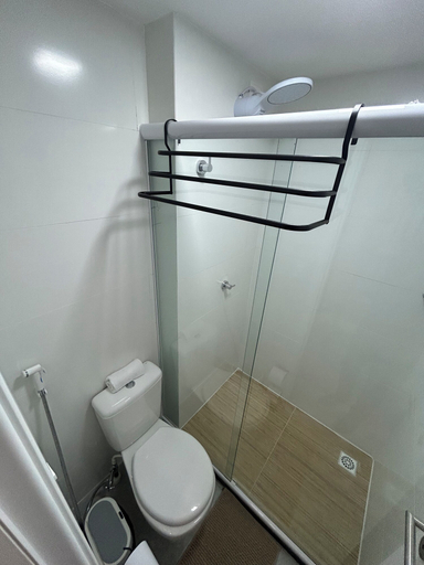 Bathroom, Melhores Flats - Maravilha a 100m do mar, João Pessoa