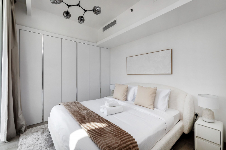 Bedroom 2, Bright 1BR with balcony in Luma 22, Dubai