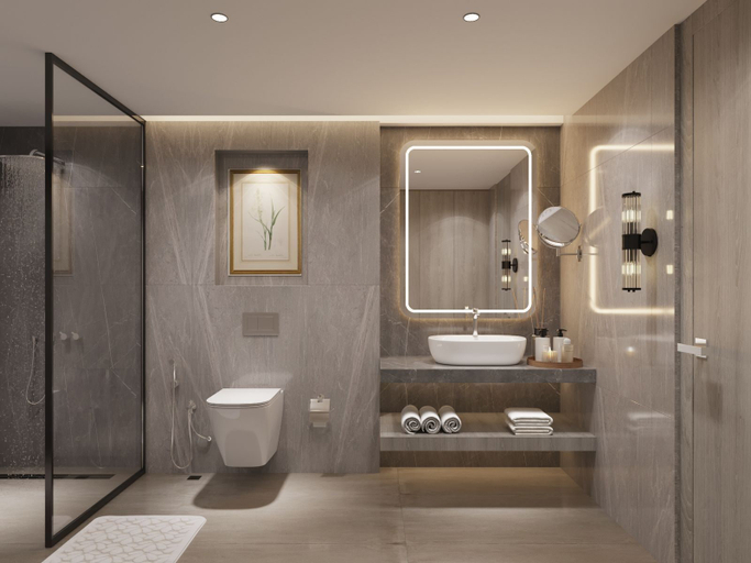 Bathroom 3, Udman Hotels and Resorts NH-8, Delhi