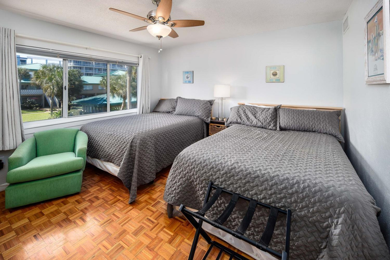 Bedroom, 109A - 1BR/1 Bath at Seaspray Condos on Okaloosa Island, Fort Walton Beach, Fl, Okaloosa