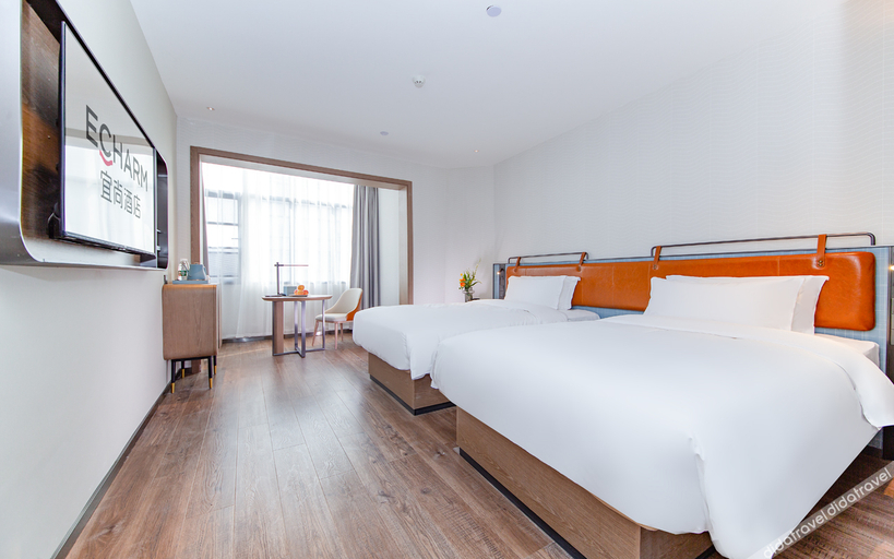 Bedroom 2, Echarm Hotel Xiaogan Yingcheng Sports Center, Xiaogan