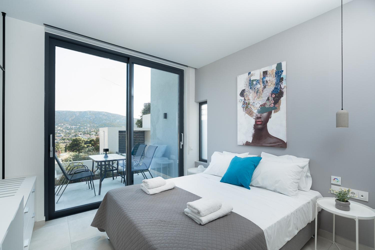 Bedroom 5, White Cliff Luxury Suites, Attica