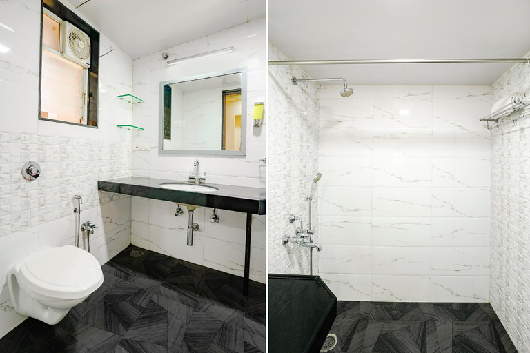 Bathroom, Fabhotel Happy Homely Stay, Pune