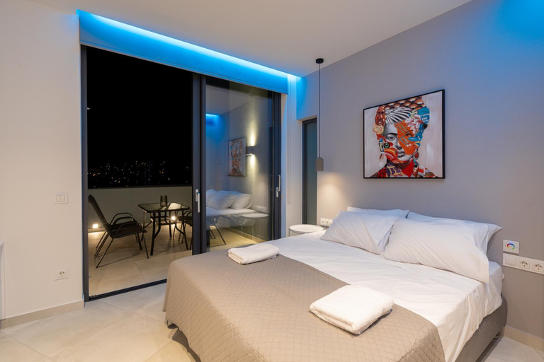 Bedroom 3, White Cliff Luxury Suites, Attica
