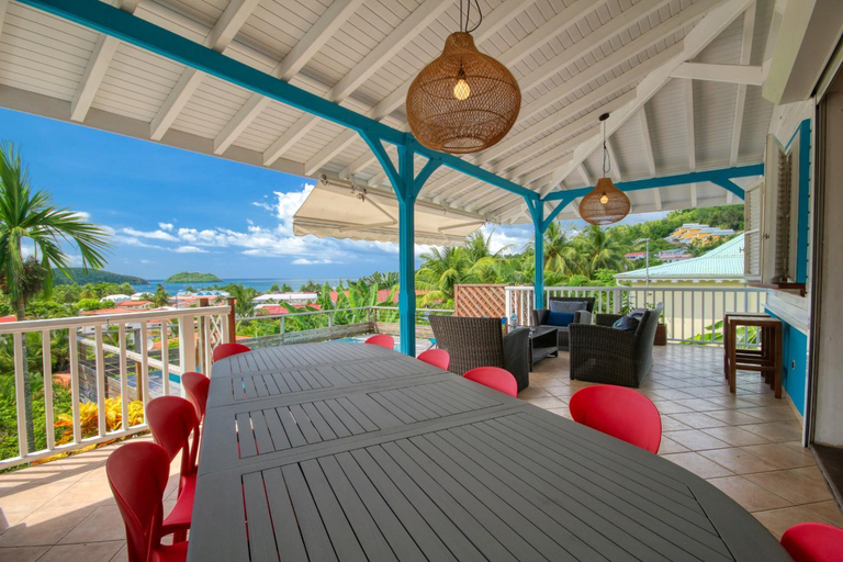 Balcony/terrace 4, Villa de standing vue mer (MQTI08), Les Trois-Îlets