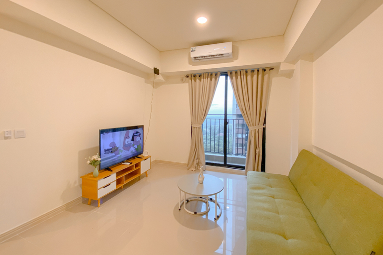 Bedroom 2, Minimalist and Tranquil 2BR Meikarta Apartment By Travelio, Cikarang
