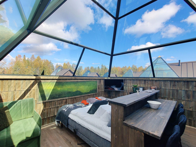 Public Area, Aurora Pyramid Glass Igloos, Lapland
