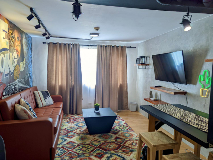 Bedroom 2, Cozy 1BR Loft for Visiting Families in Cainta Wifi, Cainta