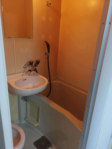 Bathroom, Shin Awaji Building II 202, Osaka