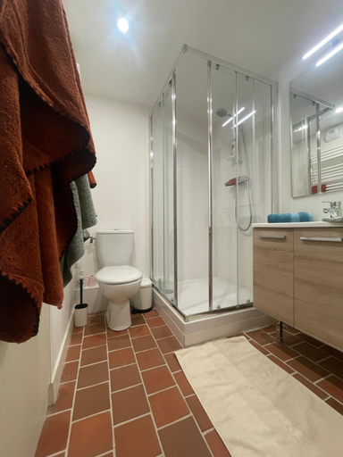 Bathroom, Appartement Charles Le Brun, Face au Chateau de Versailles, avec parking prive, Yvelines