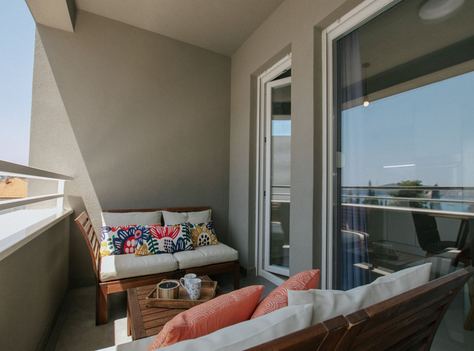 View from property 3, Scenic Sea View Apartment Trogir, Seget