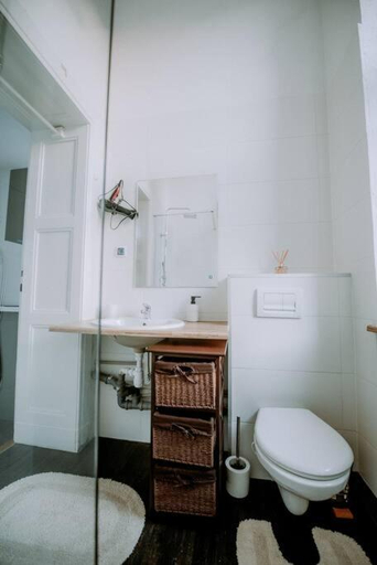 Bathroom, Photo and video Old factory view, Łódź