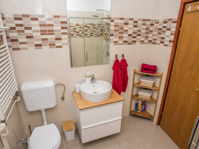Bathroom 3, Chic Apartment Tribalj With Private Balcony, Vinodolska