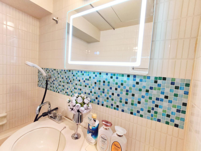 Bathroom 3, G23新宿最中心 東新宿站5分-Shinjuku center 5 mins to Station, Max 3P 新宿 涉谷 表参道 池袋 上野 代代木 银座 原宿, Shinjuku