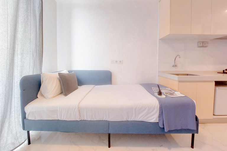 Bedroom 5, Nice Studio Apartment At Sky House Bsd Near Aeon Mall, South Tangerang