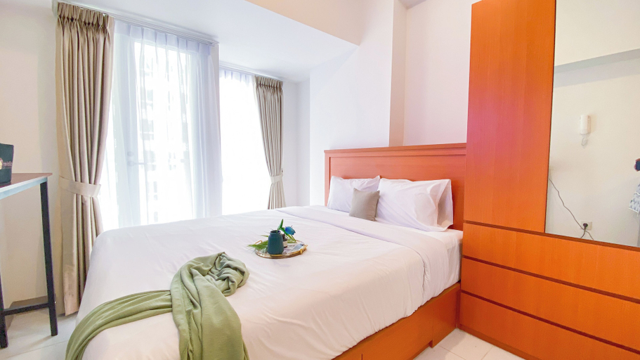 Bedroom 3, Comfy And Minimalist Studio Apartment At Tokyo Riverside Pik 2, Tangerang