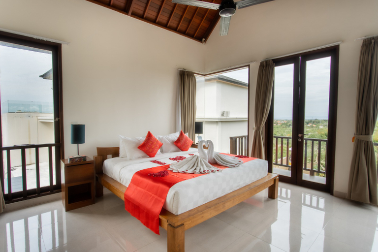 Bedroom 3, Jimbaran Sea View Villa, Badung