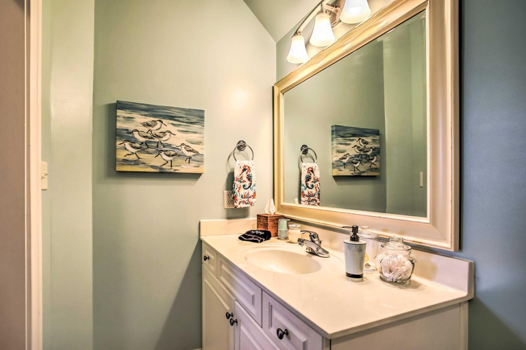 Bathroom 4, Home w/ Deck: 1 Mi to Surfside Beach Access!, Horry