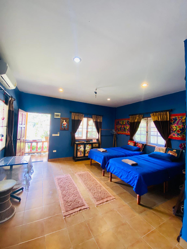 Bedroom, Cosy Elephant Beachfront bungalow, Phuket Island