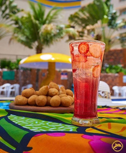 Food & Drinks 5, Flat aconchegante! Piscinas termais! 1,5 km do Singapura Shopping, Caldas Novas