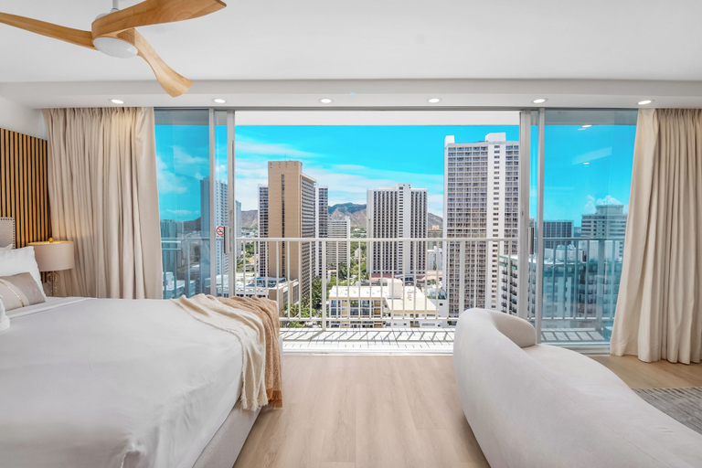 Bedroom 2, Renovated Pacific Monarch Studio Near Waikiki Beach, Honolulu