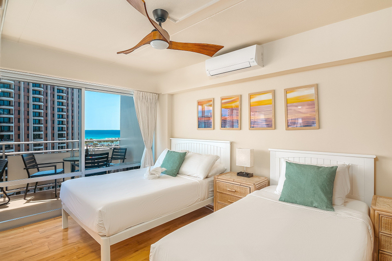 Bedroom 2, Ilikai Hotel Condo at Waikiki with Parking, Honolulu