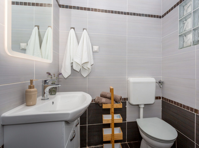 Bathroom, Apartment Anivija, Njivice