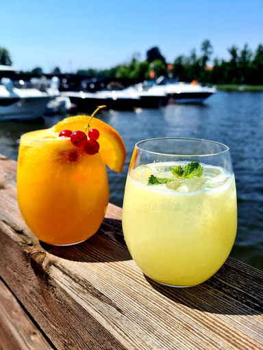 Food & Drinks 3, Przystan Natura Apartamenty nad rzeka, cisza i rowery, Iława
