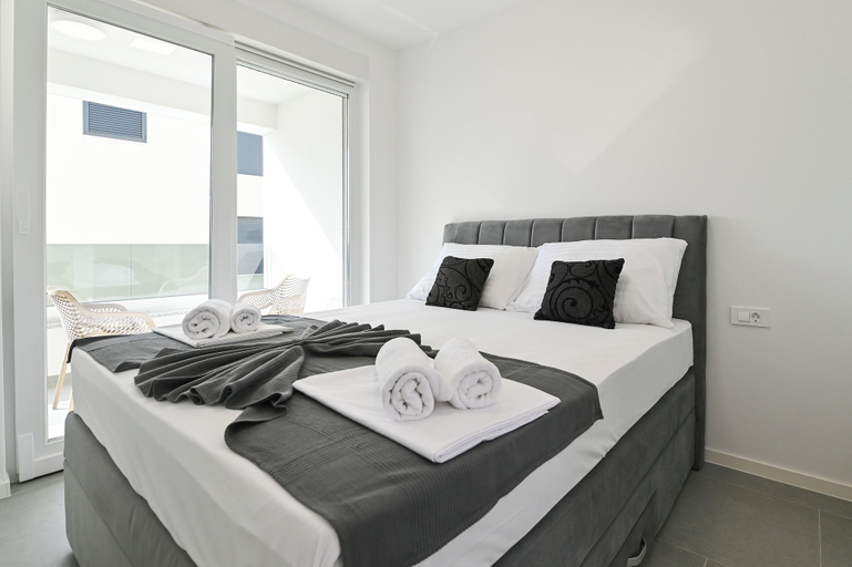 Bedroom 3, Apartments Break with Pool, Novalja