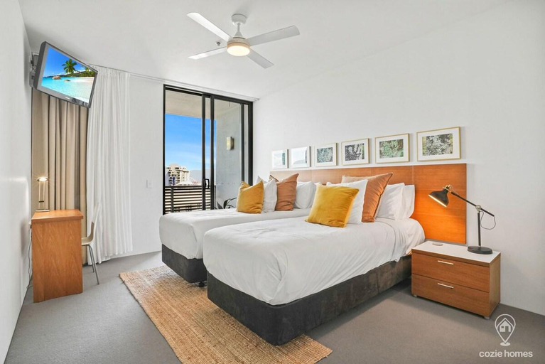 Bedroom 3, 1101 Harbour Lights apartment with ocean views, Cairns