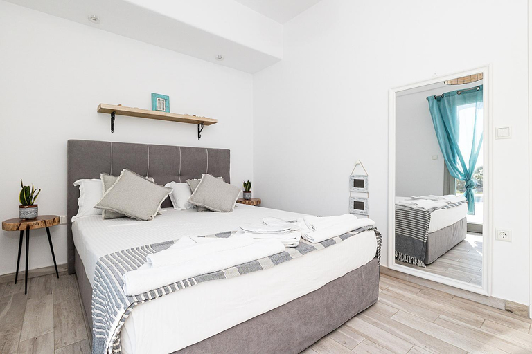 Bedroom 3, White Pearl Villa Naxos with Private Swimming Pool, South Aegean