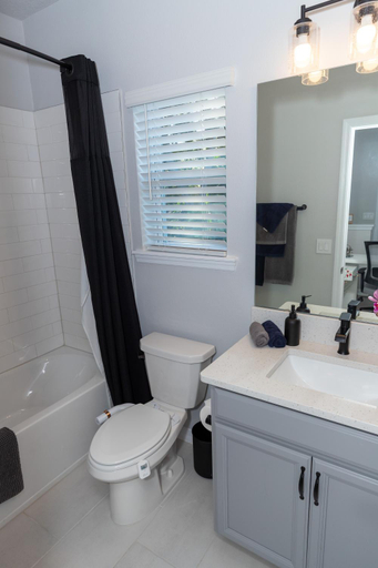 Bathroom 3, Pet Friendly Modern Zen Studio Retreat with Hot Tub, Orange