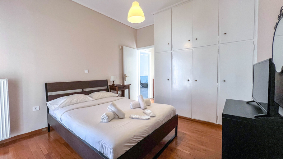 Bedroom 2, Alimos Sea View Family Apartment, Attica